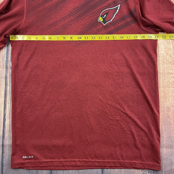 Nike NFL Arizona Cardinals Football Shirt Mens Medium Red Dri Fit Team Apparel - Picture 4 of 12